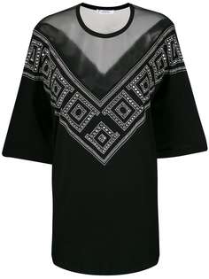 Versace Collection декорированная полупрозрачная блузка