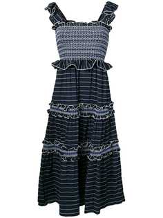 Jonathan Simkhai платье миди со сборками