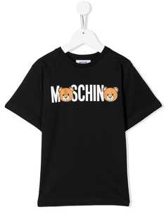 Moschino Kids футболка с принтом медведя