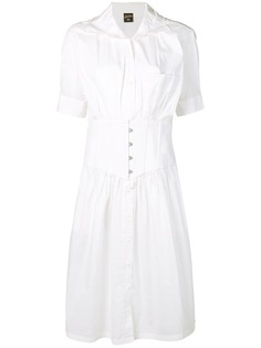 Jean Paul Gaultier Vintage платье-рубашка с корсетом