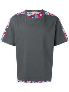 Marni футболка с контрастным цветочным принтом