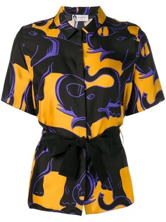 Lanvin рубашка с принтом слонов