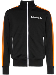 Palm Angels куртка-бомбер с принтом логотипа и полоской web