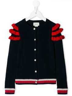 Gucci Kids кардиган с оборками