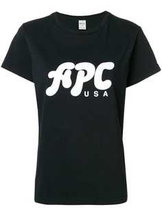 A.P.C. футболка с логотипом
