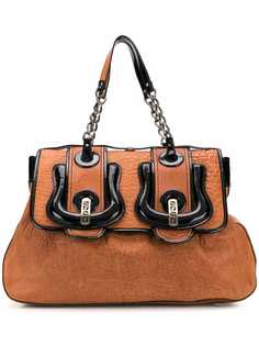 Fendi Vintage 2000s oversized buckles tote