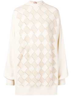 Marco De Vincenzo клетчатый джемпер свободного кроя