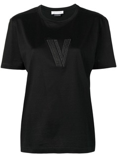 Versace Vintage футболка с вышитым логотипом