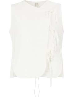 Renli Su RENLI SU R18AV0059 WHITE Cotton/Spandex/Elastane/Cotton/Mulberry Silk