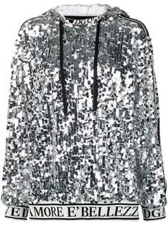 Dolce & Gabbana худи с логотипом и пайетками
