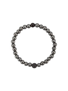 Nialaya Jewelry браслет с бусинами из гематита