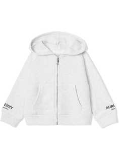 Burberry Kids топ с капюшоном и принтом логотипа