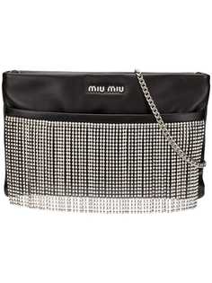 Miu Miu сумка через плечо с украшением из кристаллов
