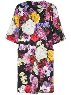 Dolce & Gabbana пальто с короткими рукавами и с цветочным принтом