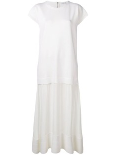 Agnona многослойное длинное платье