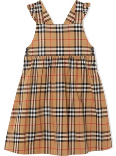 Burberry Kids платье в клетку Vintage Check с оборками