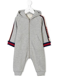 Gucci Kids комбинезон с полосками с логотипом