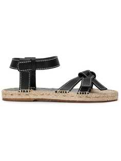 Loewe Gate contrast stitching sandals