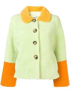 Saks Potts lime green wool jacket
