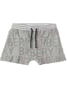 Burberry Kids шорты со шнурком и логотипом