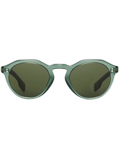 Burberry Eyewear Keyhole Round Frame Sunglasses
