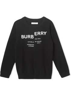 Burberry Kids кашемировый свитер с принтом
