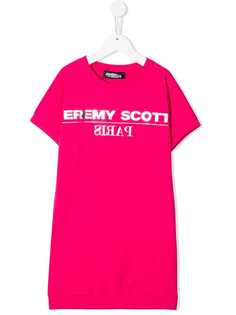 Jeremy Scott Junior платье-толстовка с принтом логотипа
