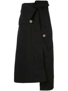 Ellery А-образная юбка Endgame в стилистике тренча