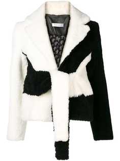 Saks Potts black and white lamb wool jacket
