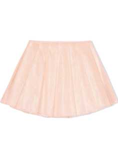 Burberry Kids кружевная юбка с плиссировкой