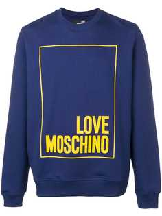 Love Moschino contrast logo sweatshirt