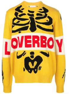 Charles Jeffrey Loverboy джемпер с принтом скелета и надписью Loverboy