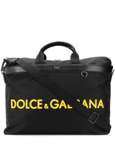 Dolce & Gabbana дорожная сумка с принтом логотипа