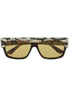 Gucci Eyewear солнцезащитные очки в прямоугольной оправе