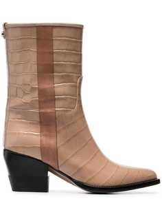 Chloé сапоги с эффектом змеиной кожи