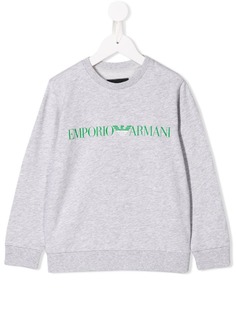 Emporio Armani Kids толстовка с принтом логотипа