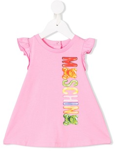 Moschino Kids платье без рукавов с логотипом