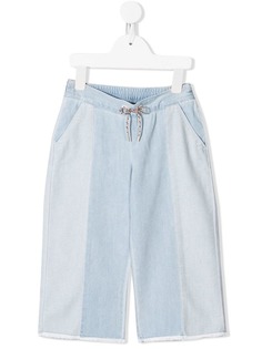 Chloé Kids джинсы с контрастными вставками