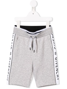 Givenchy Kids шорты с эластичным поясом и логотипом