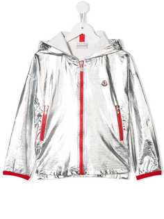 Moncler Kids куртка с контрастной окантовкой