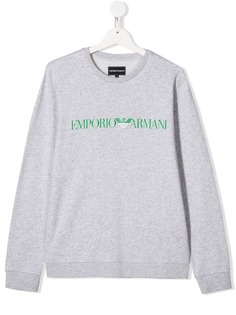 Emporio Armani Kids футболка с длинными рукавами и логотипом