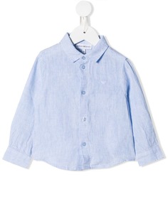 Emporio Armani Kids рубашка с длинными рукавами и логотипом
