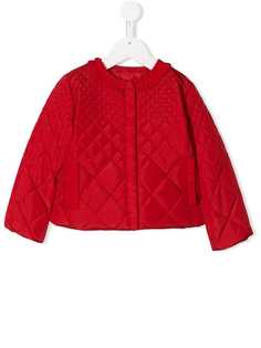 Monnalisa стеганая куртка на молнии