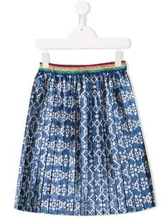 Gucci Kids юбка GG с ромбовидным узором