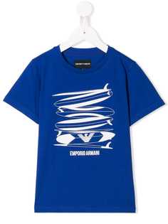 Emporio Armani Kids футболка с принтом логотипа