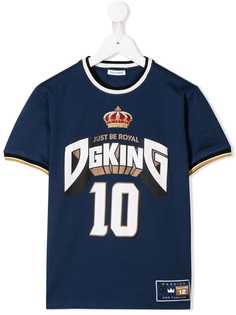 Dolce & Gabbana Kids футболка с принтом DG King 10