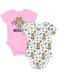 Moschino Kids комплект из 2 боди с логотипом