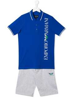 Emporio Armani Kids спортивный костюм поло