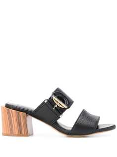 Lanvin block heel mules