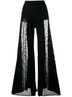 Staud sheer wide-leg trousers